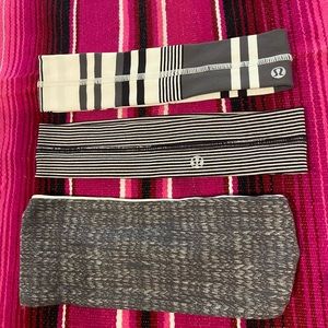 Bundle Of 3 Lululemon Headbands